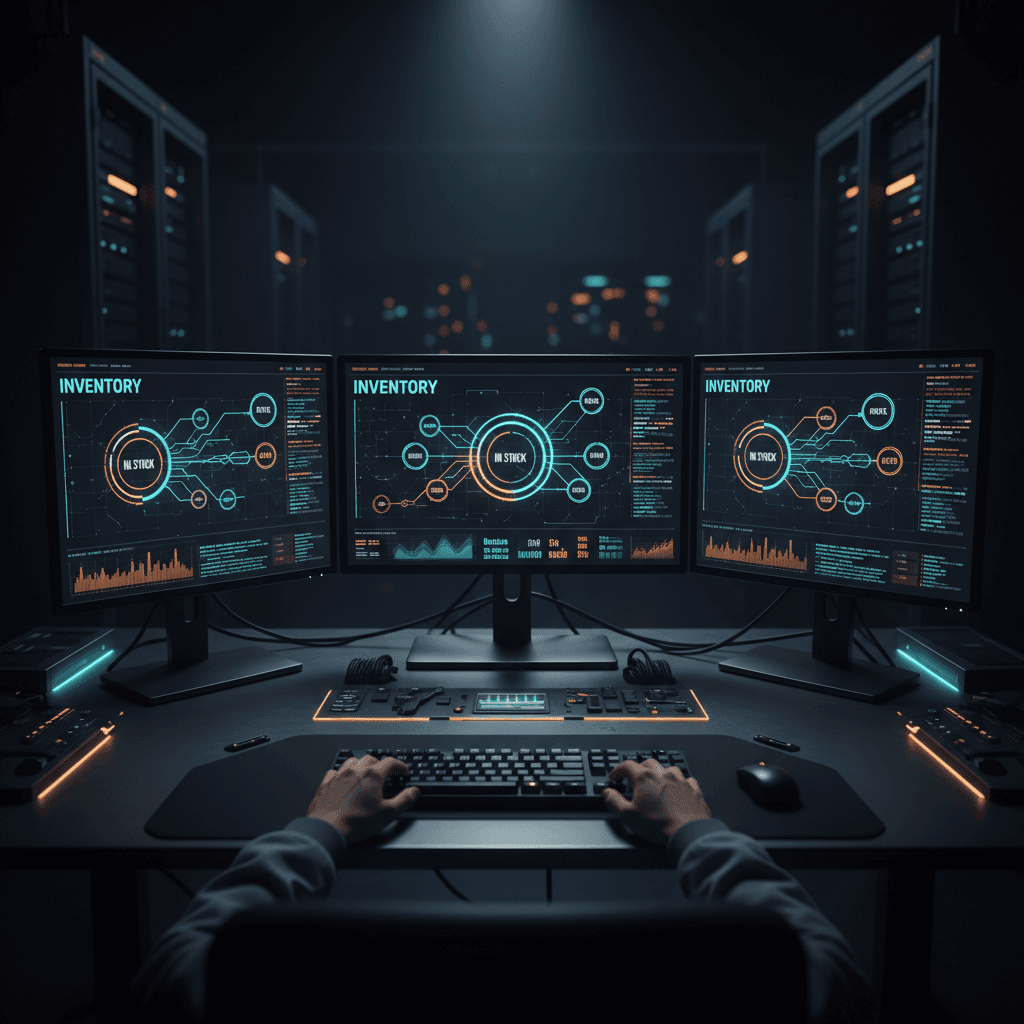 Real-time inventory synchronization - API dashboard